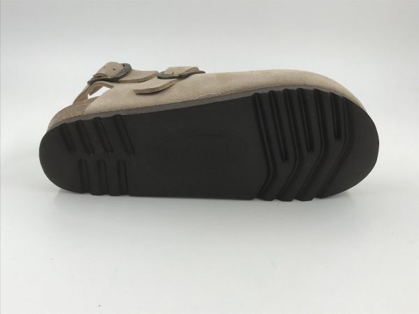 Scholl dam slip/sand suède beige (fae backstrap F32417 2361 sue beige scuro) - Stiletto Schoenen (Oudenaarde)