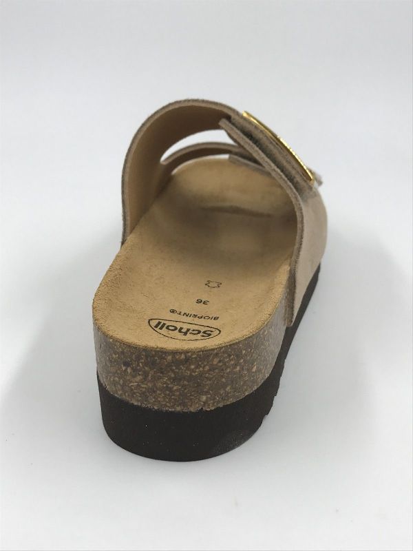Scholl dam slip sue beige scuro (monterey 2 straps F32404 Sue-W beige scuro) - Stiletto Schoenen (Oudenaarde)