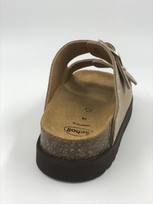 Scholl dam slip suède beige scuro (beatriz F31592 Sue beige scuro oro) - Stiletto Schoenen (Oudenaarde)