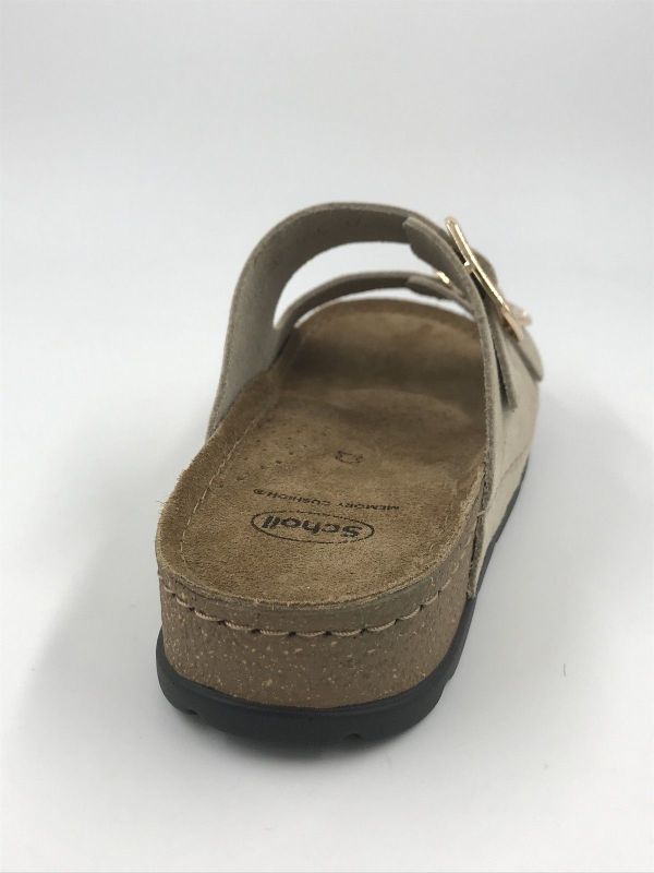 Scholl dam slip suède beige scuro (bora F32609 2 buckles Sue-W beige scuro) - Stiletto Schoenen (Oudenaarde)
