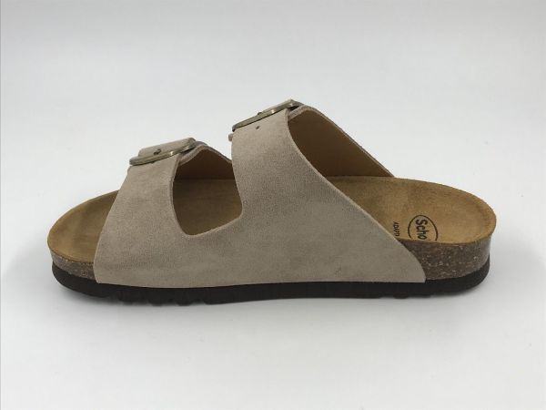 Scholl dam slip suède beige scuro (noelle F00734 2361 LeaSue beige scuro) - Stiletto Schoenen (Oudenaarde)