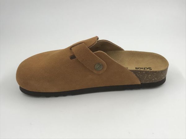 Scholl dam slip suède cognac (fae cognac F31811 1184) - Stiletto Schoenen (Oudenaarde)