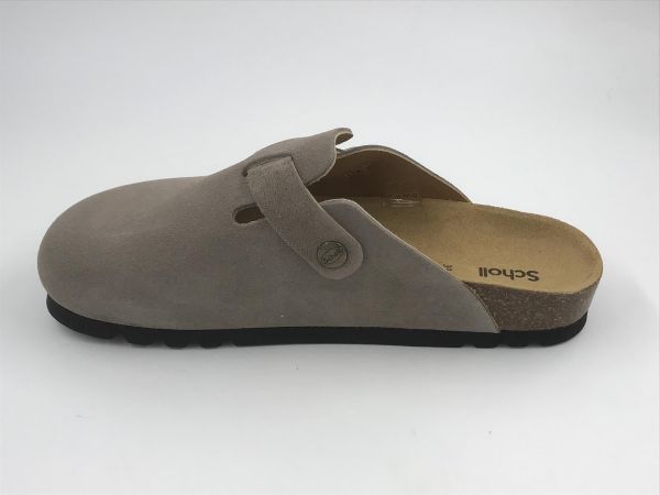 Scholl dam slip suède dark taupe (fae dark taupet F31811 1184) - Stiletto Schoenen (Oudenaarde)