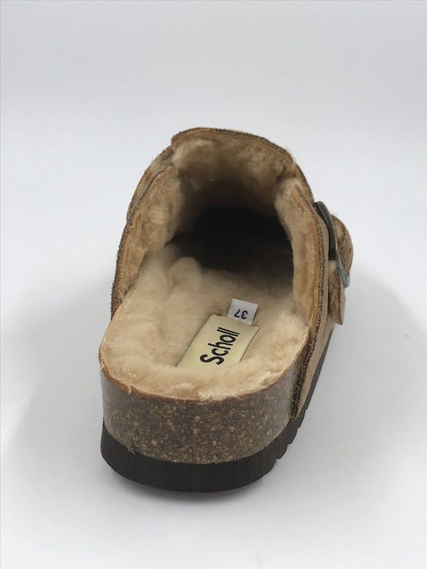 Scholl dam slip suède taupe (fae F31810 1062 new F sue SA taupe) - Stiletto Schoenen (Oudenaarde)