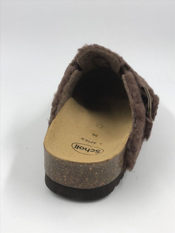 Scholl dam slip synfur bruin (camille F01438 1019 synfur testa di moro) - Stiletto Schoenen (Oudenaarde)