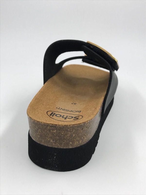 Scholl dam slip zwart (monterey 2 straps F31554) - Stiletto Schoenen (Oudenaarde)