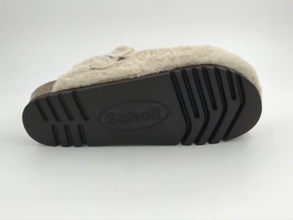 Scholl dam slipper muil bianco sporco (fae new F SynFurG-W F31925 bianco sporco) - Stiletto Schoenen (Oudenaarde)