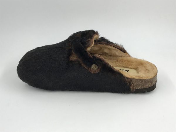 Scholl dam slipper muil ciocolato (fae new F SynFurW F31816 ciocolato) - Stiletto Schoenen (Oudenaarde)