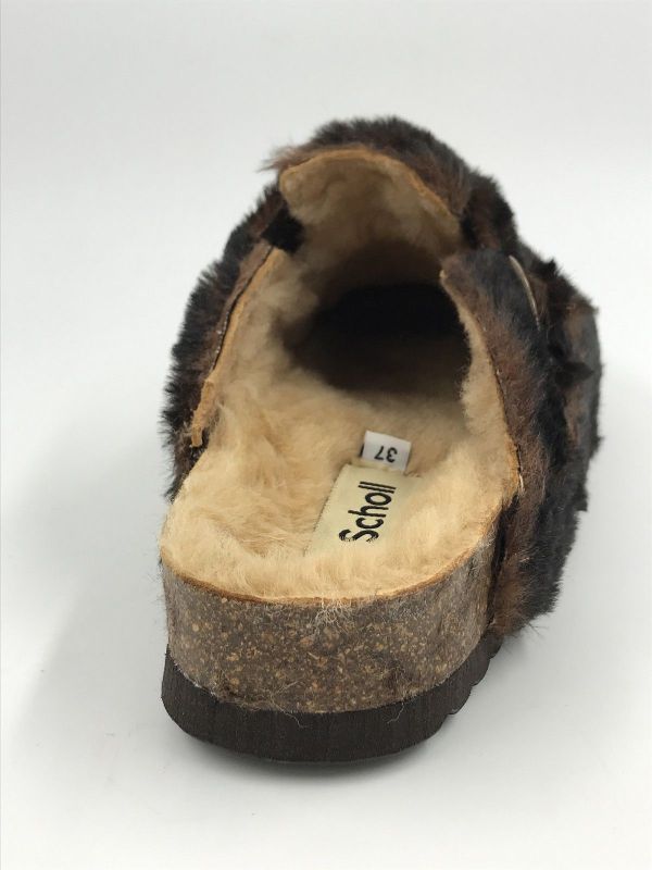 Scholl dam slipper muil ciocolato (fae new F SynFurW F31816 ciocolato) - Stiletto Schoenen (Oudenaarde)