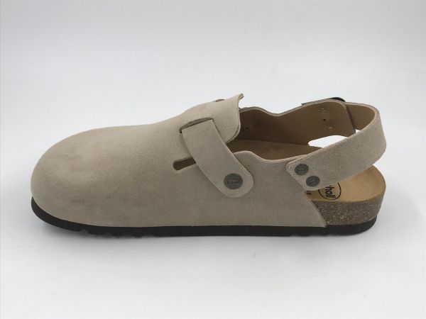 Scholl her sand suède beige scuro (olivier backstrap F32569 Sue-M beige scuro) - Stiletto Schoenen (Oudenaarde)
