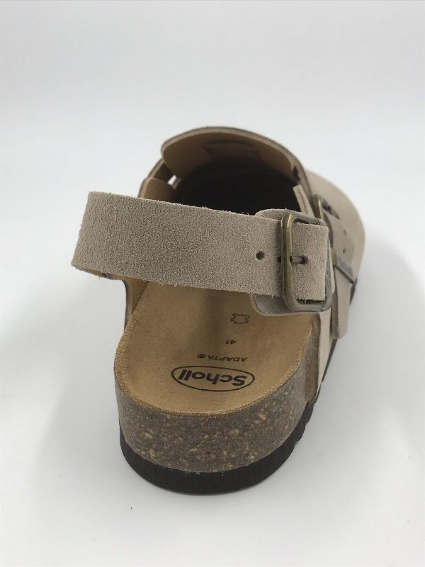 Scholl her sand suède beige scuro (olivier backstrap F32569 Sue-M beige scuro) - Stiletto Schoenen (Oudenaarde)