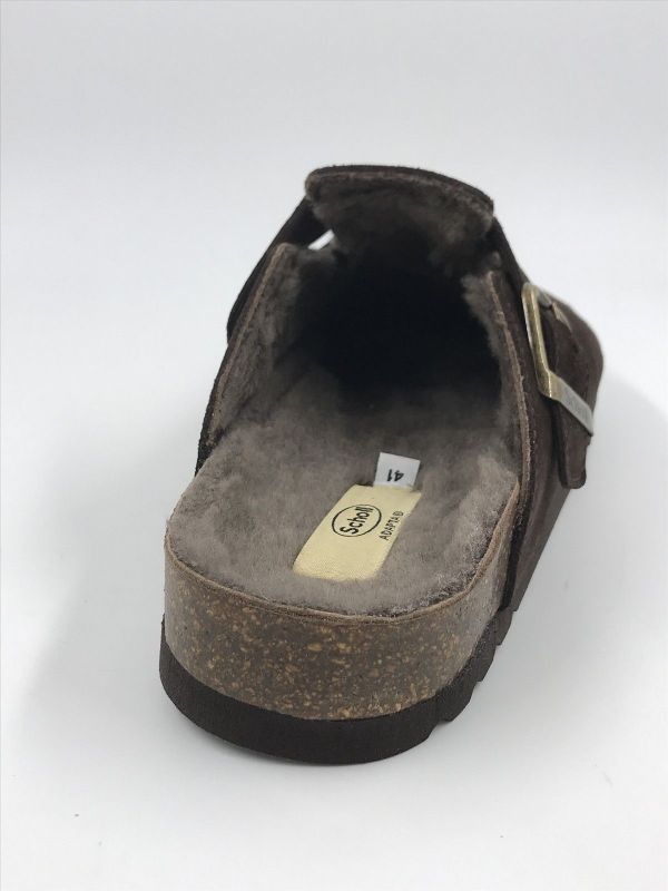 Scholl her slip suède bruin (olivier F32575 1206 F new sue fur) - Stiletto Schoenen (Oudenaarde)
