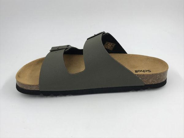 Scholl her slipper kaki (Julien F30333 khaki) - Stiletto Schoenen (Oudenaarde)