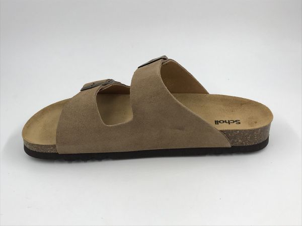 Scholl her slipper taupe (Julien F30074 taupe) - Stiletto Schoenen (Oudenaarde)