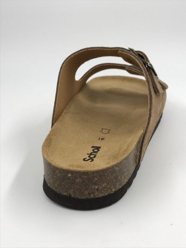 Scholl her slipper taupe (Julien F30074 taupe) - Stiletto Schoenen (Oudenaarde)