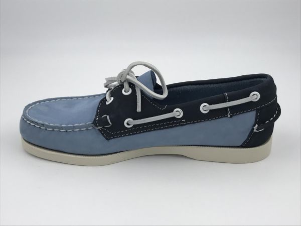 Sebago her bootschoen nub licht blauw (7111 PSWA4WR LTblue-blue) - Stiletto Schoenen (Oudenaarde)