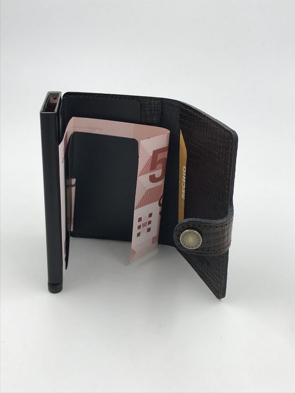 Secrid miniwallet brown (MPlm-brown miniwallet palmellato ) - Stiletto Schoenen (Oudenaarde)