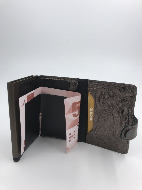 Secrid miniwallet Crunch bronze (MCr-bronze miniwallet crunch) - Stiletto Schoenen (Oudenaarde)