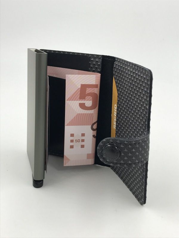 Secrid miniwallet grey (MPy-miniwallet pyramid grey) - Stiletto Schoenen (Oudenaarde)