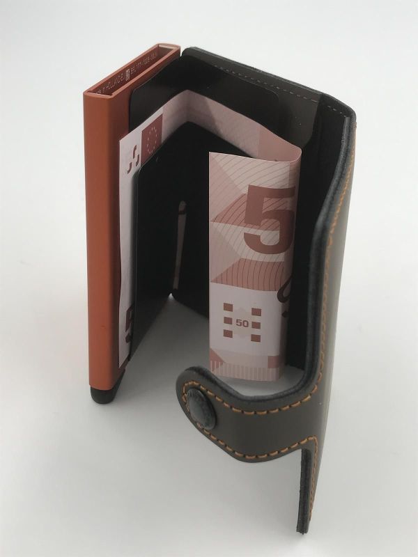 Secrid miniwallet matte truffle-orange (MM-truffle-orange miniwallet matte) - Stiletto Schoenen (Oudenaarde)