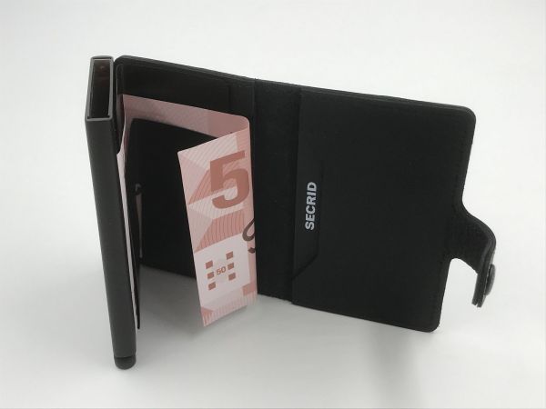 Secrid miniwallet original black powderc (M-original black powdercoat miniwallet) - Stiletto Schoenen (Oudenaarde)