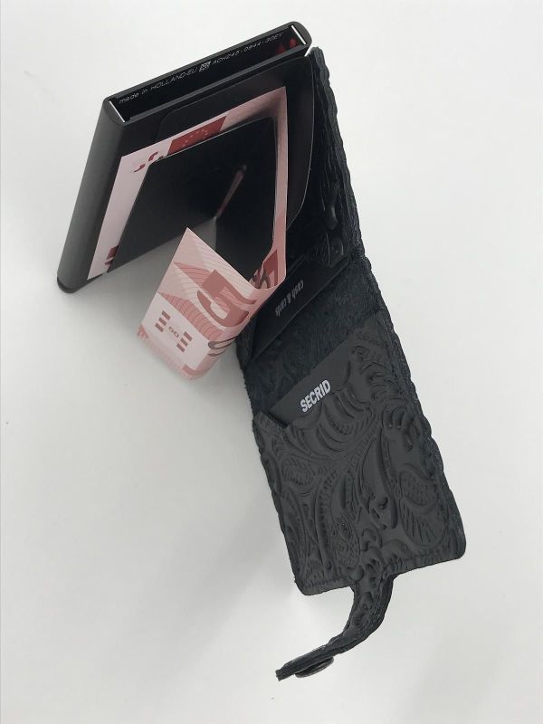 Secrid miniwallet ornament black (MOr-black miniwallet ornament) - Stiletto Schoenen (Oudenaarde)