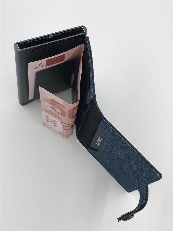 Secrid miniwallet twist jeans blue (MTw-jeans blue miniwallet twist) - Stiletto Schoenen (Oudenaarde)
