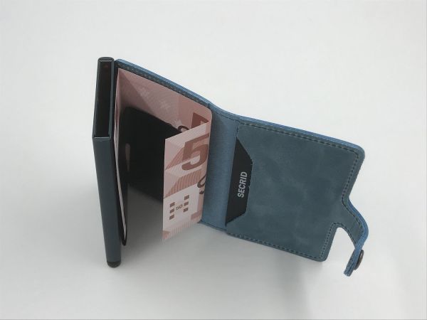 Secrid miniwallet vintage teal (MV-Vintage teal miniwallet) - Stiletto Schoenen (Oudenaarde)