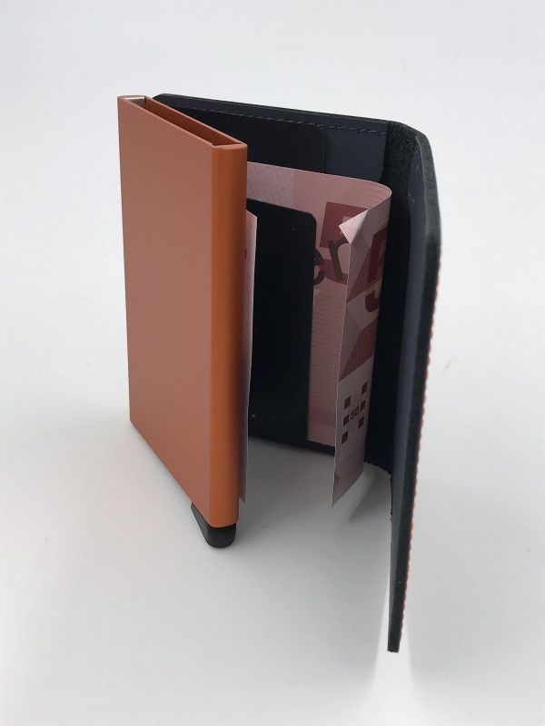 Secrid Slimwallet matte nightblue (SM-slimwallet matte nightblue&orange) - Stiletto Schoenen (Oudenaarde)