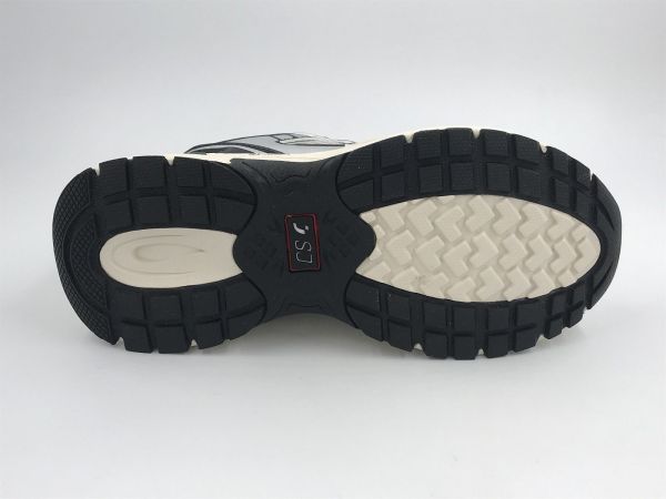 SJFtM dam runner zwart/wit/zilver (SJ Ibiza sport athletic 626123 sil/blk) - Stiletto Schoenen (Oudenaarde)