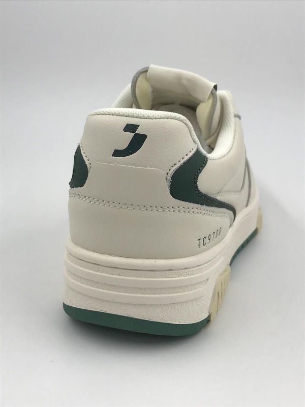 SJFtM dam sneaker led wit (SJ low sneakers 589326 owh/grn) - Stiletto Schoenen (Oudenaarde)