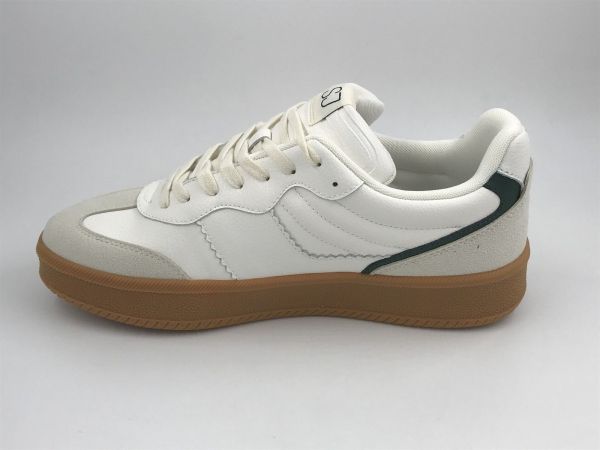 SJFtM her sneaker led wit/groen (SJ legend low sneaker 623784 wht/grn) - Stiletto Schoenen (Oudenaarde)