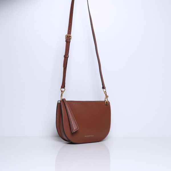 SmAm handtas led cognac (silke camel) - Stiletto Schoenen (Oudenaarde)