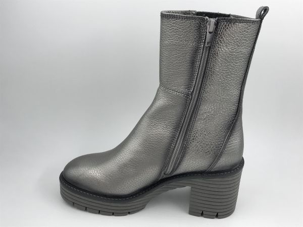 SW dam klaars ledmet pewter (8.88.18/011 morgan pewter) - Stiletto Schoenen (Oudenaarde)