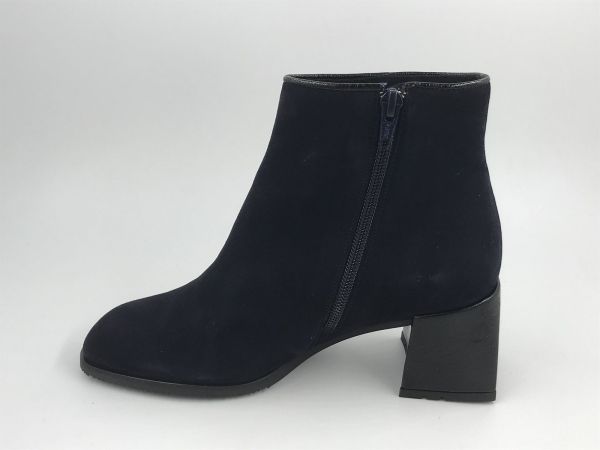 SW dam KLaars suède blauw (8.90.18/004 velour notte/latte notte) - Stiletto Schoenen (Oudenaarde)