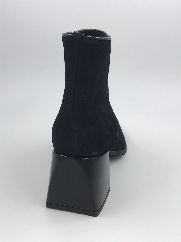 SW dam KLaars suède blauw (8.90.18/004 velour notte/latte notte) - Stiletto Schoenen (Oudenaarde)