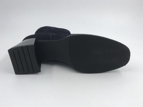 SW dam KLaars suède blauw (8.90.18/004 velour notte/latte notte) - Stiletto Schoenen (Oudenaarde)