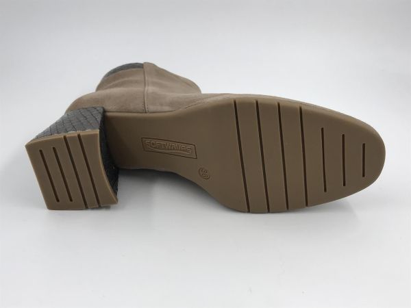 SW dam klaars suède taupe (8.90.17/010 liv taupe) - Stiletto Schoenen (Oudenaarde)