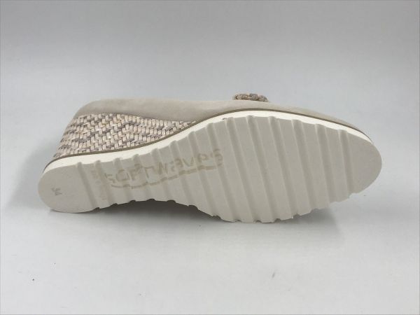 SW dam mocc sleehak suède beige (7.66.71) - Stiletto Schoenen (Oudenaarde)
