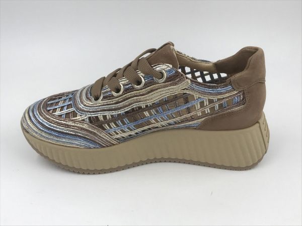 SW dam run led raffia multi blu (8.95.35) - Stiletto Schoenen (Oudenaarde)