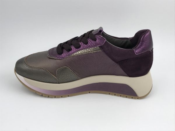 SW dam run suède/led taupe/prugna (8.94.01/032 kiss taupe/prugna) - Stiletto Schoenen (Oudenaarde)