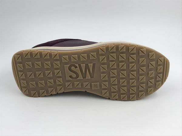 SW dam run suède/led taupe/prugna (8.94.01/032 kiss taupe/prugna) - Stiletto Schoenen (Oudenaarde)