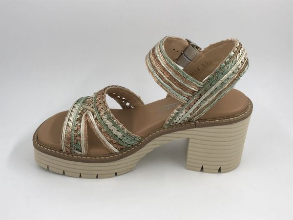 SW dam sand raffia noisette (8.95.09/003 raffia noisette) - Stiletto Schoenen (Oudenaarde)