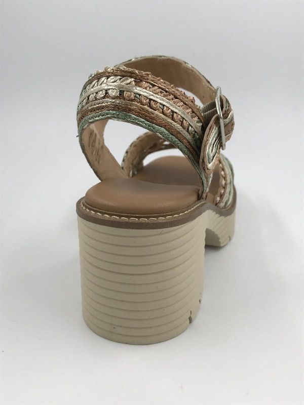 SW dam sand raffia noisette (8.95.09/003 raffia noisette) - Stiletto Schoenen (Oudenaarde)