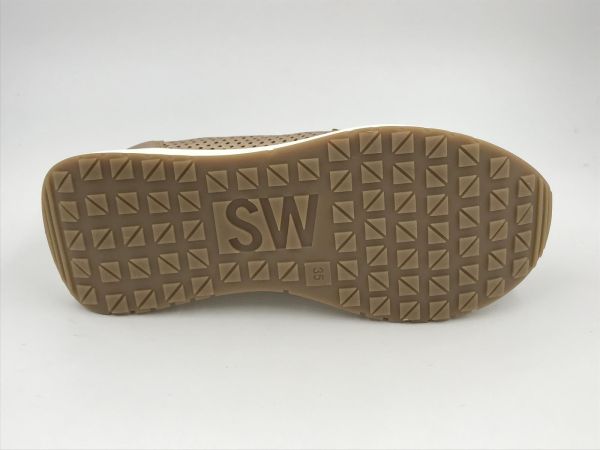 SW dam slipon led metallic brons (8.94.04 suprema sand) - Stiletto Schoenen (Oudenaarde)