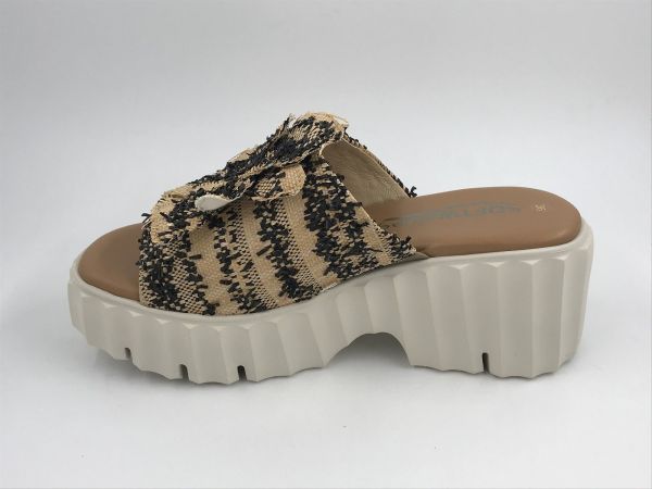 SW dam slipper textiel (9.17.04/003 kylie ebbe black) - Stiletto Schoenen (Oudenaarde)