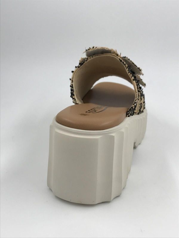 SW dam slipper textiel (9.17.04/003 kylie ebbe black) - Stiletto Schoenen (Oudenaarde)