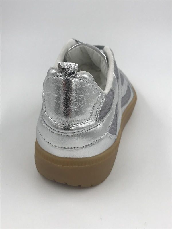 SW dam sneaker metled zilver (9.08.01/001 lione silver) - Stiletto Schoenen (Oudenaarde)