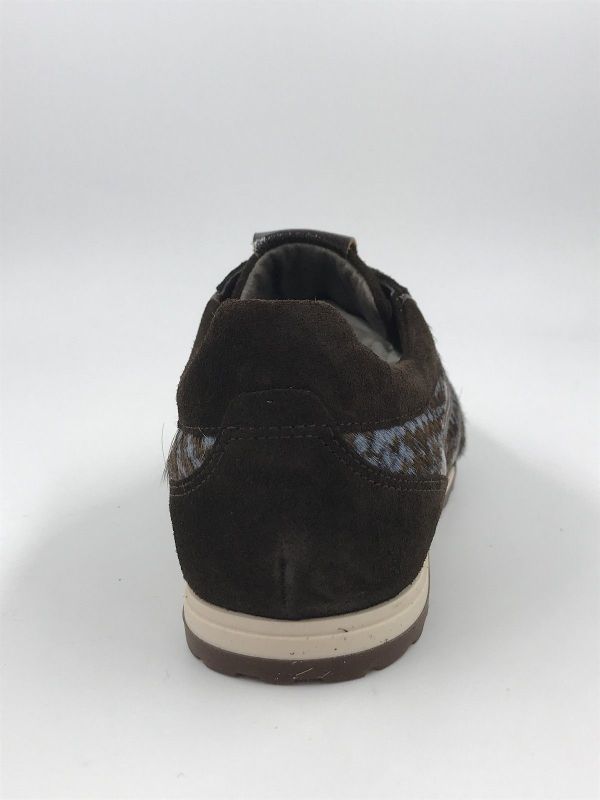 SW dam sneaker suède bruin/blauw (9.35.02/001 miuchia africa/blue) - Stiletto Schoenen (Oudenaarde)