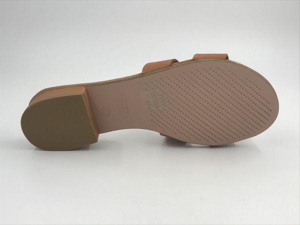 Stiletto dam slipper led cognac (P206 vitello cuoio) - Stiletto Schoenen (Oudenaarde)